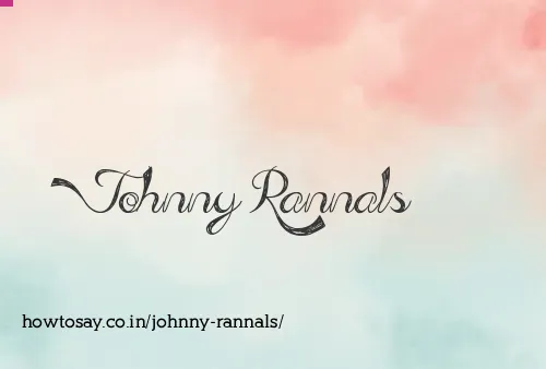 Johnny Rannals