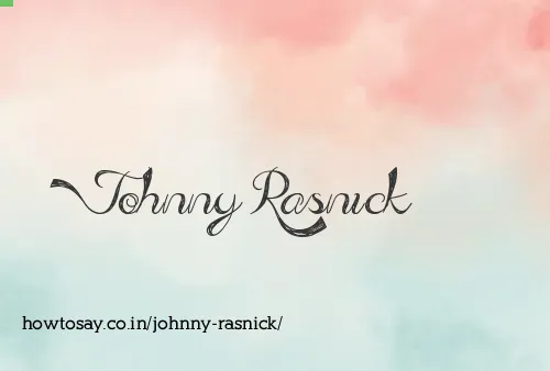 Johnny Rasnick