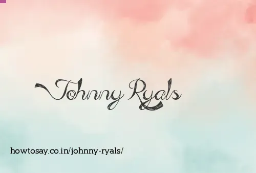 Johnny Ryals
