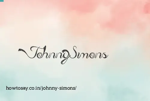 Johnny Simons