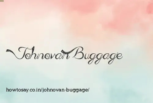 Johnovan Buggage