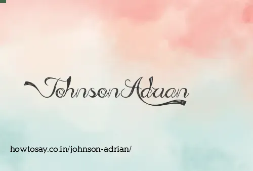Johnson Adrian
