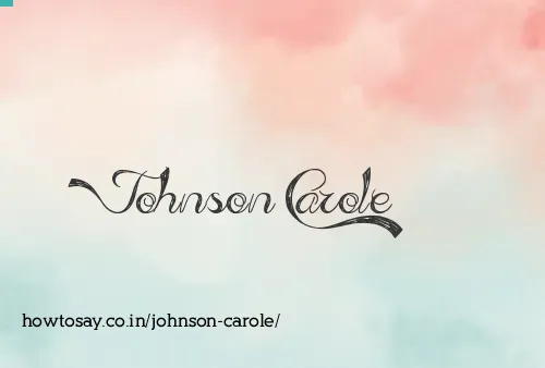 Johnson Carole