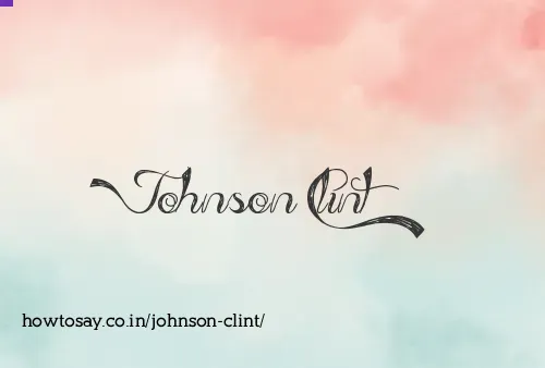 Johnson Clint