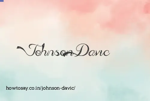 Johnson Davic