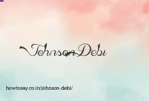 Johnson Debi
