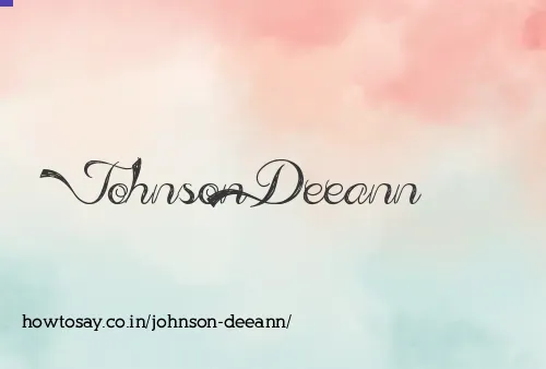 Johnson Deeann
