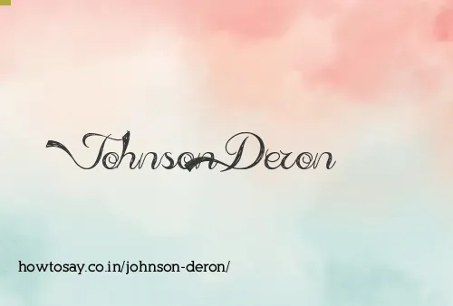 Johnson Deron