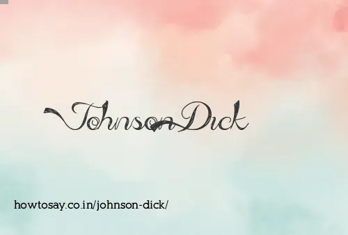 Johnson Dick