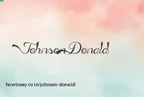 Johnson Donald