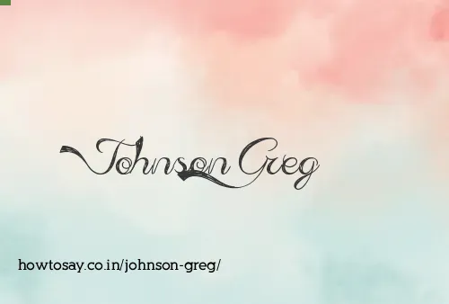 Johnson Greg