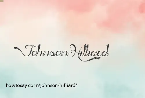 Johnson Hilliard