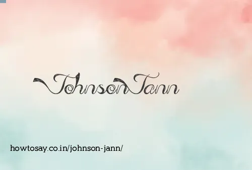 Johnson Jann