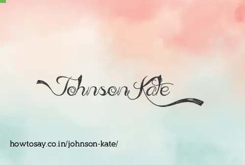 Johnson Kate