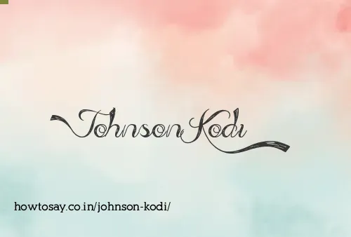 Johnson Kodi