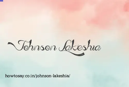 Johnson Lakeshia