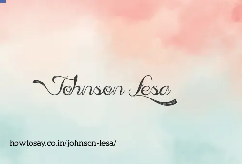 Johnson Lesa