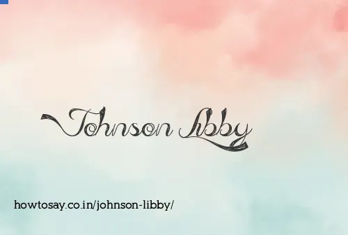 Johnson Libby
