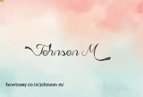 Johnson M