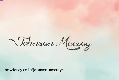 Johnson Mccroy