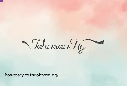 Johnson Ng