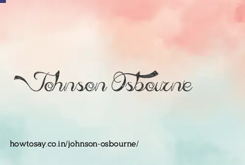 Johnson Osbourne