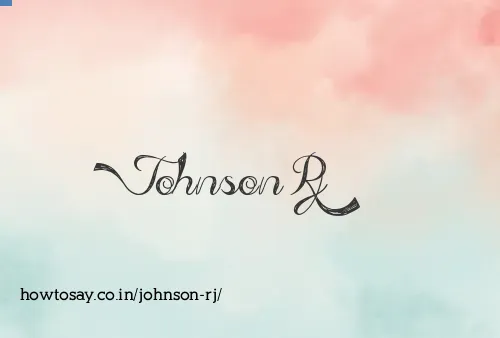 Johnson Rj