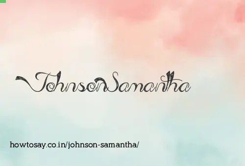 Johnson Samantha