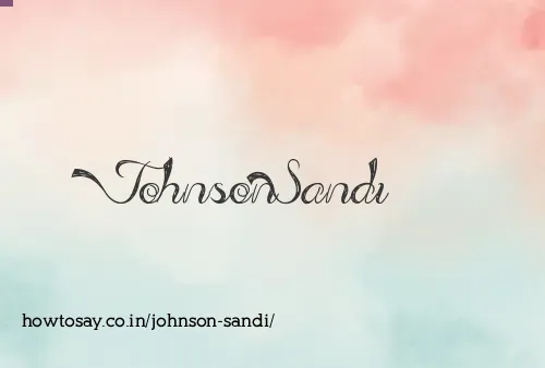 Johnson Sandi