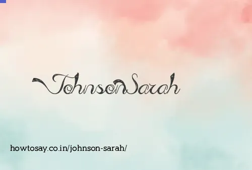 Johnson Sarah