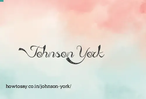 Johnson York