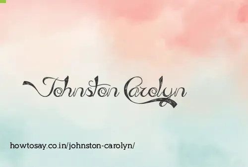 Johnston Carolyn