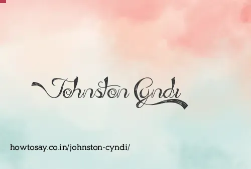Johnston Cyndi