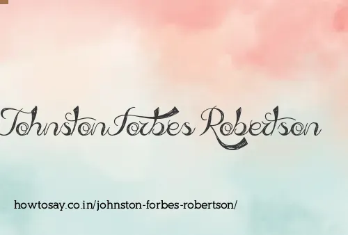 Johnston Forbes Robertson