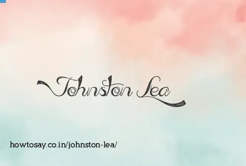 Johnston Lea