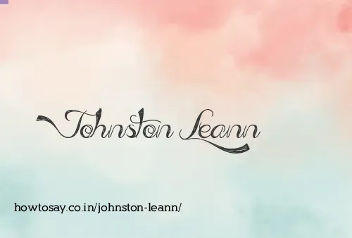 Johnston Leann