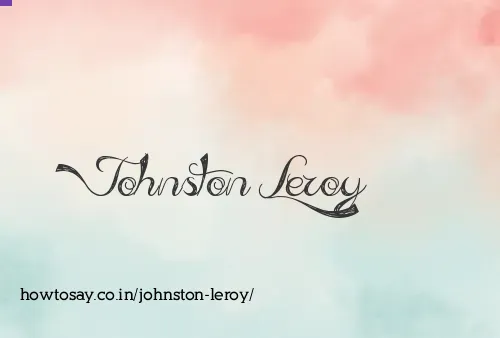 Johnston Leroy