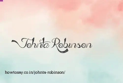 Johnta Robinson
