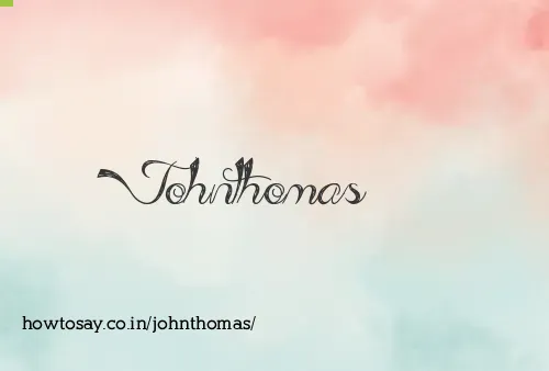 Johnthomas