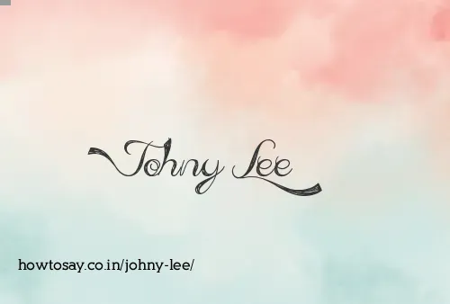 Johny Lee
