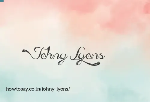 Johny Lyons