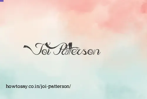 Joi Patterson