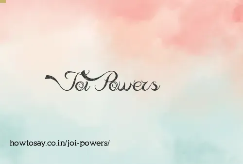 Joi Powers