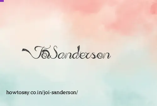 Joi Sanderson