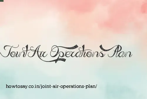 Joint Air Operations Plan