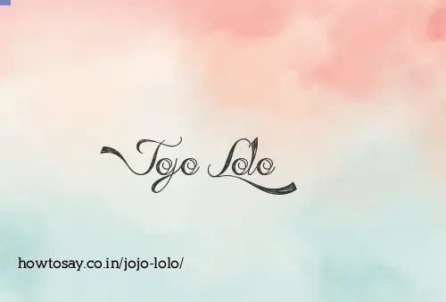 Jojo Lolo