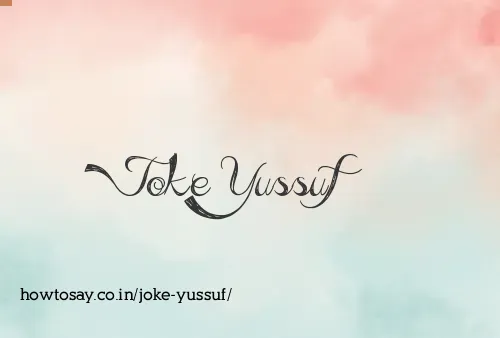 Joke Yussuf