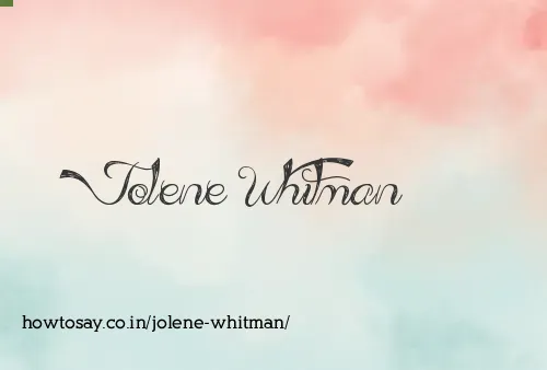 Jolene Whitman