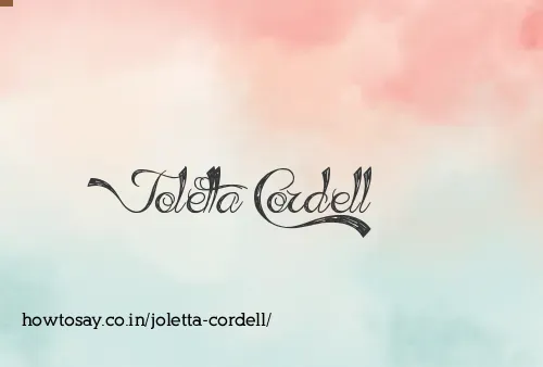 Joletta Cordell