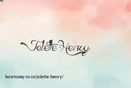 Jolette Henry